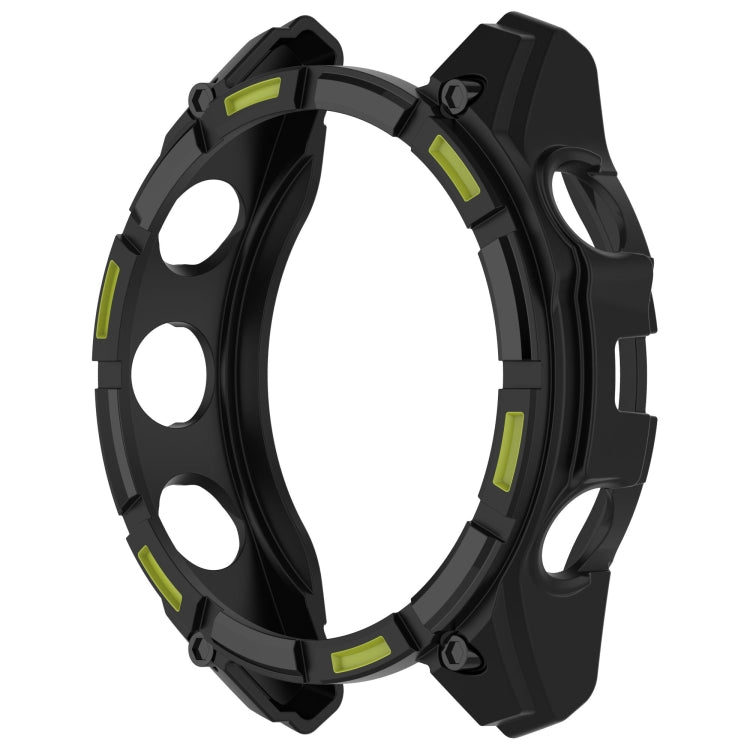 For Garmin Fenix 8 AMOLED 47mm Armor Hollow TPU Half Coverage Watch Protective Case
