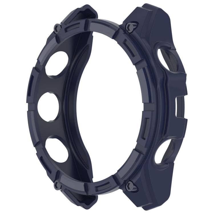 For Garmin Fenix 8 AMOLED 43mm Armor Hollow TPU Half Coverage Watch Protective Case