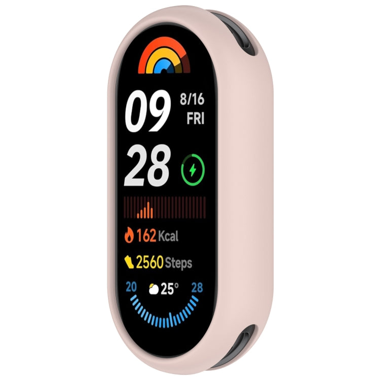 For Xiaomi Mi Band 8 Glossy Surface Silicone Watch Protective Case