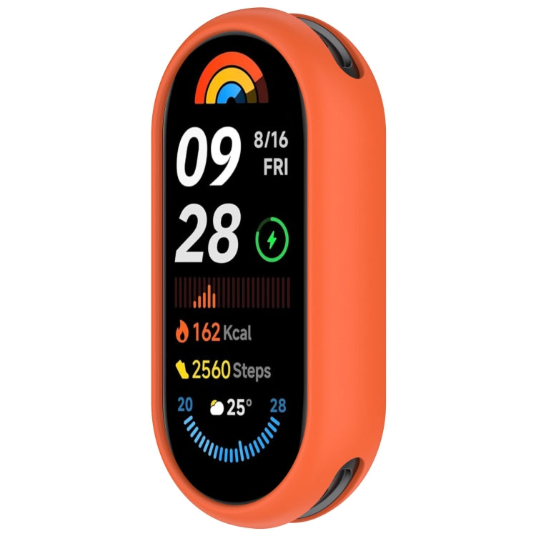For Xiaomi Mi Band 8 NFC Glossy Surface Silicone Watch Protective Case