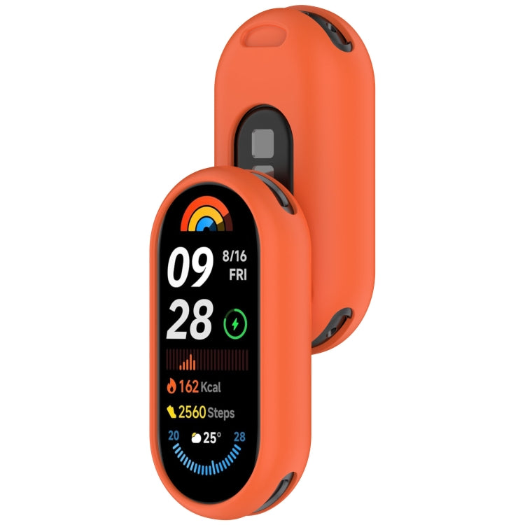 For Xiaomi Mi Band 8 NFC Glossy Surface Silicone Watch Protective Case