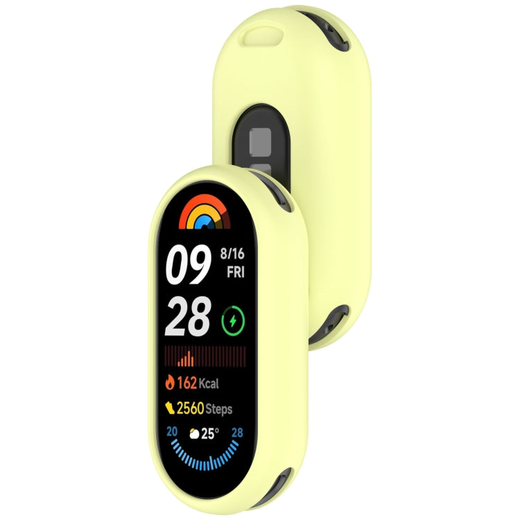 For Xiaomi Mi Band 8 NFC Glossy Surface Silicone Watch Protective Case