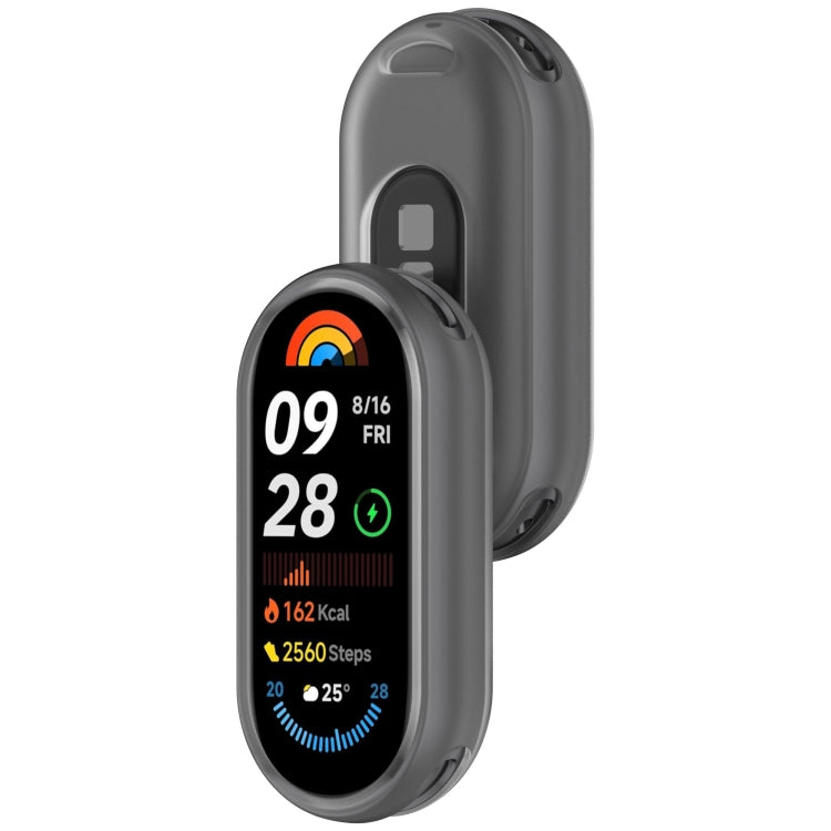 For Xiaomi Mi Band 8 NFC Glossy Surface Silicone Watch Protective Case