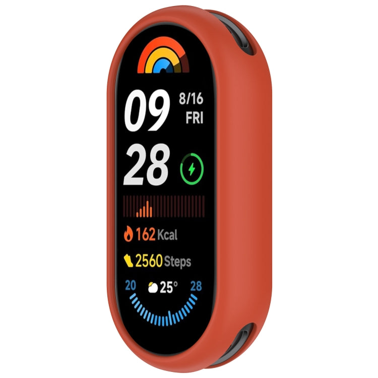 For Xiaomi Mi Band 8 NFC Glossy Surface Silicone Watch Protective Case
