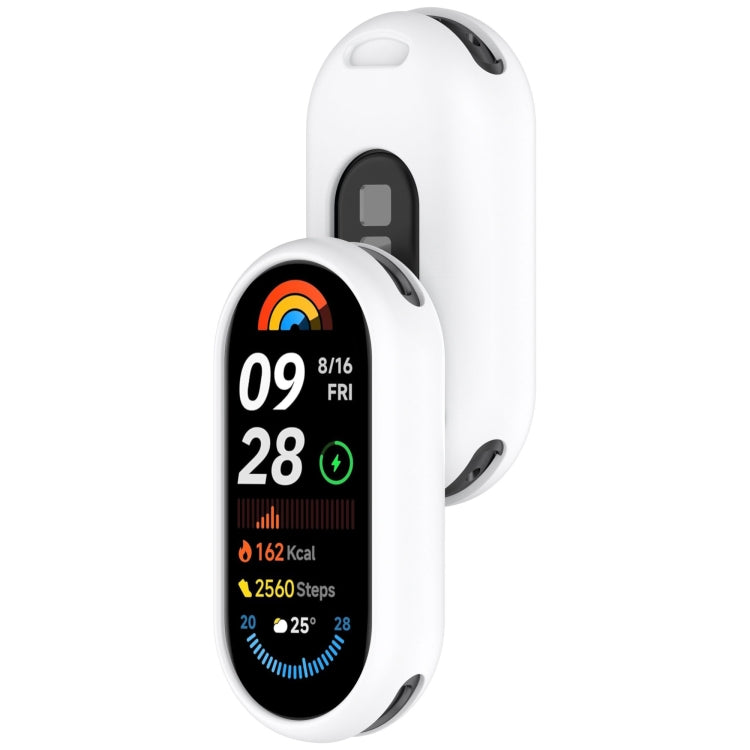 For Xiaomi Smart Band 9 NFC Glossy Surface Silicone Watch Protective Case