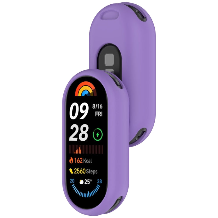 For Xiaomi Smart Band 9 NFC Glossy Surface Silicone Watch Protective Case
