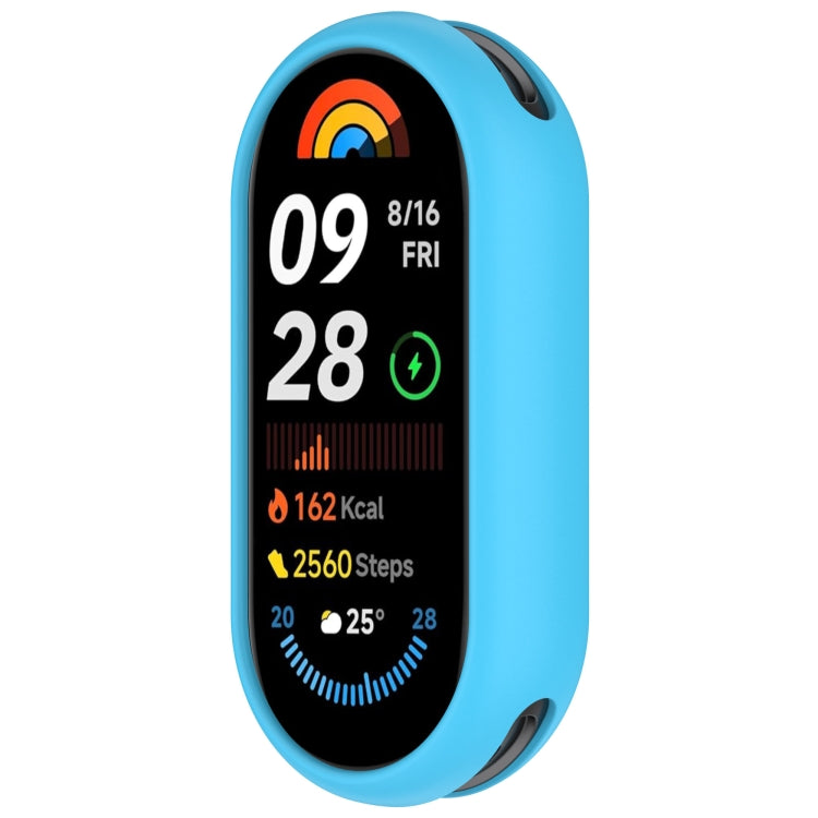 For Xiaomi Smart Band 9 NFC Glossy Surface Silicone Watch Protective Case