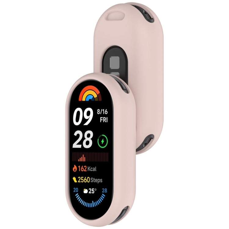 For Xiaomi Smart Band 9 NFC Glossy Surface Silicone Watch Protective Case