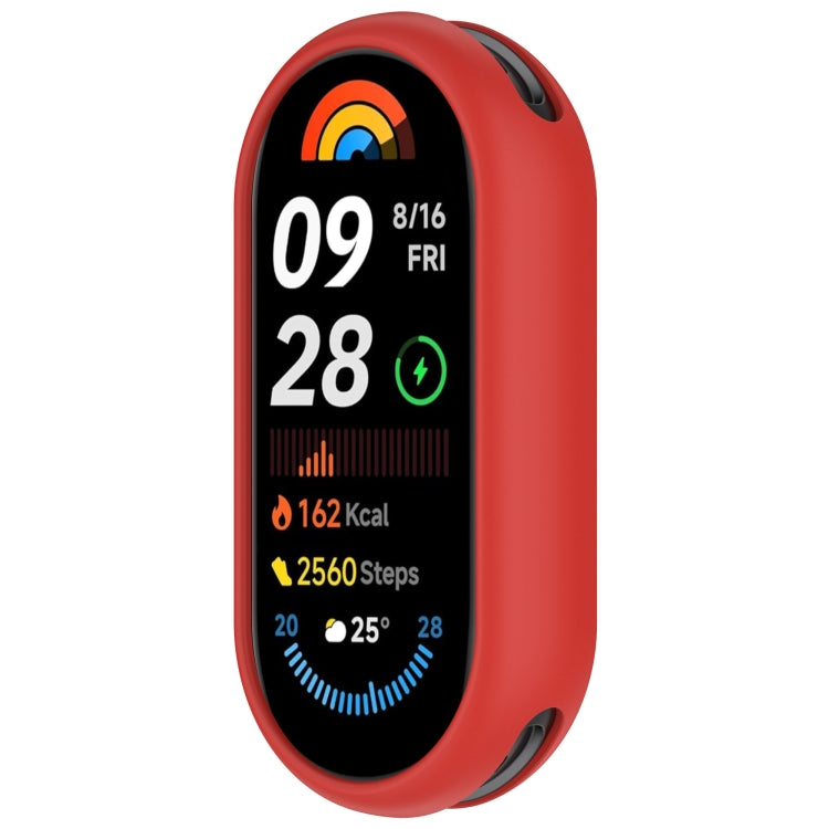 For Xiaomi Smart Band 9 NFC Glossy Surface Silicone Watch Protective Case