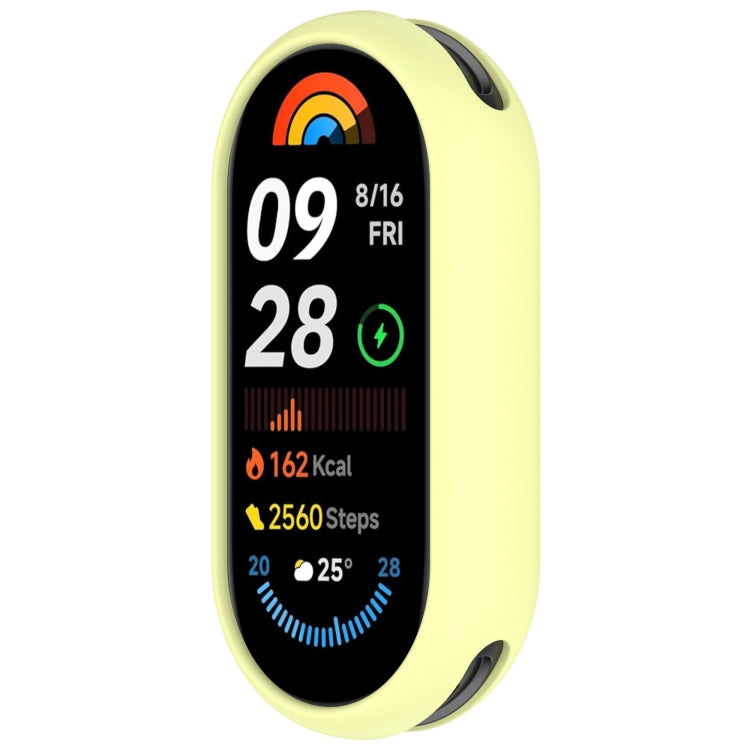 For Xiaomi Smart Band 9 Glossy Surface Silicone Watch Protective Case