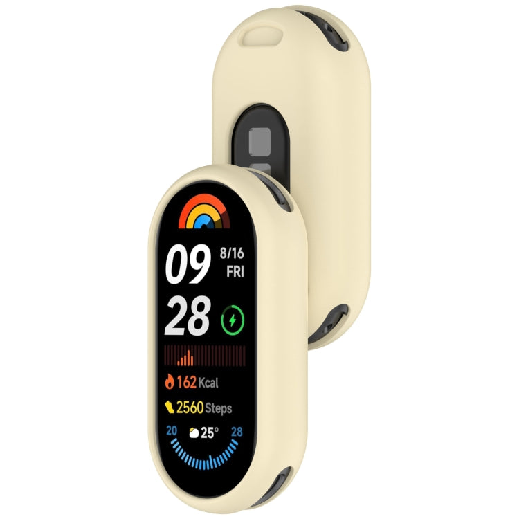 For Xiaomi Smart Band 9 Glossy Surface Silicone Watch Protective Case