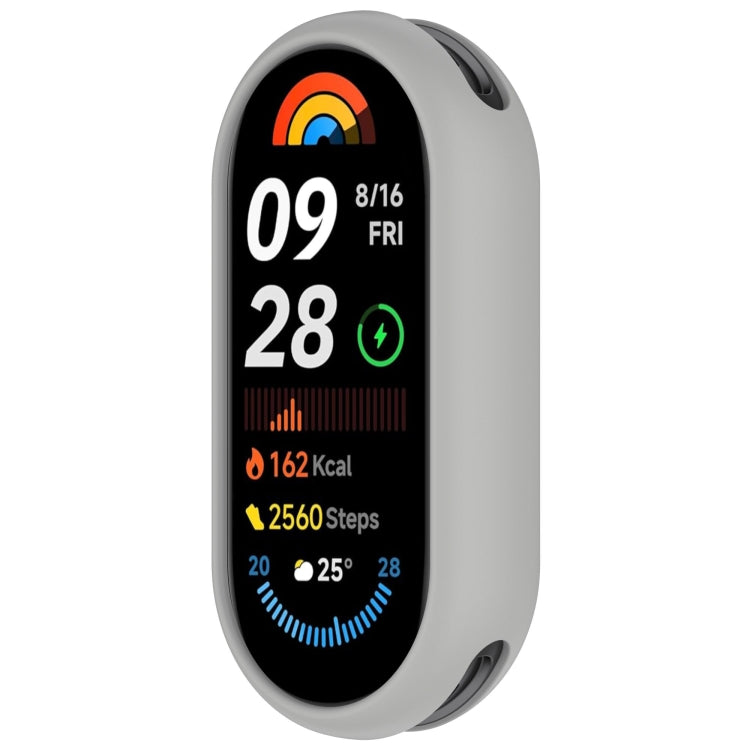 For Xiaomi Smart Band 9 Glossy Surface Silicone Watch Protective Case