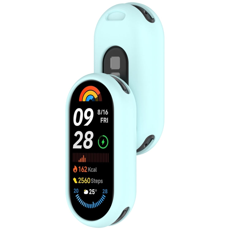 For Xiaomi Smart Band 9 Glossy Surface Silicone Watch Protective Case