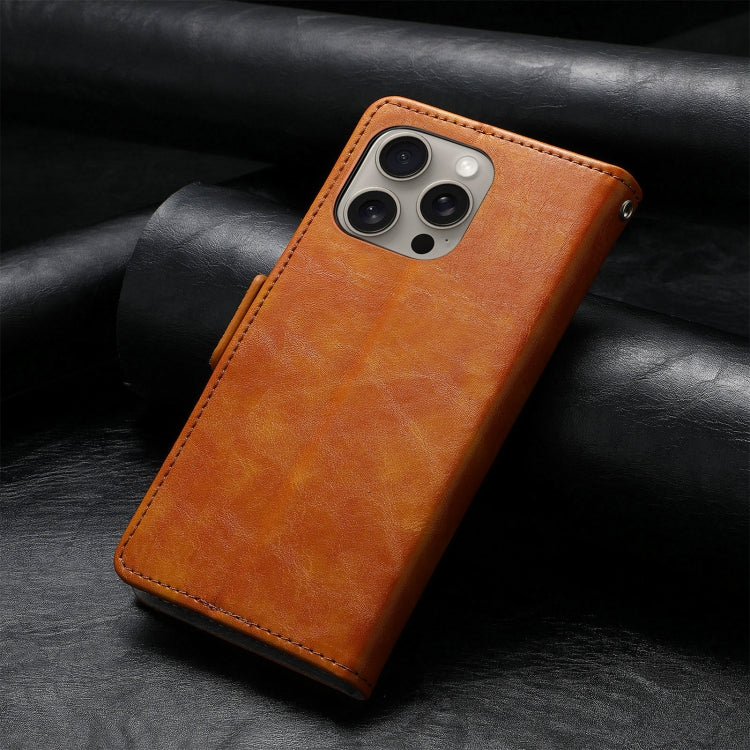 For iPhone 16 Pro CaseNeo Splicing Dual Magnetic Buckle Leather Phone Case