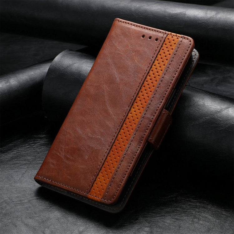 For iPhone 16 Pro Max CaseNeo Splicing Dual Magnetic Buckle Leather Phone Case