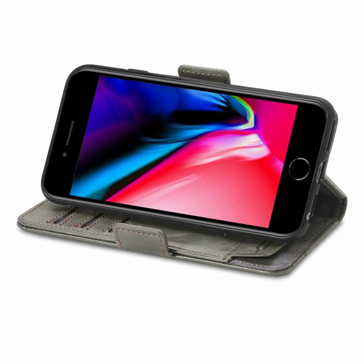 For iPhone 17e / 16e CaseNeo Splicing Dual Magnetic Buckle Leather Phone Case