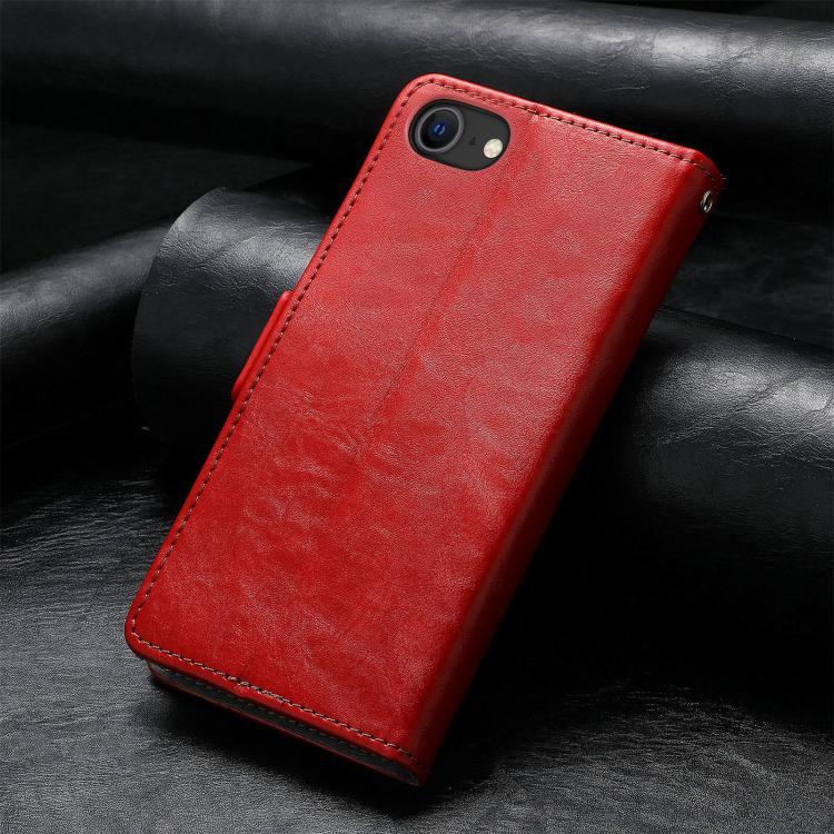 For iPhone 17e / 16e CaseNeo Splicing Dual Magnetic Buckle Leather Phone Case