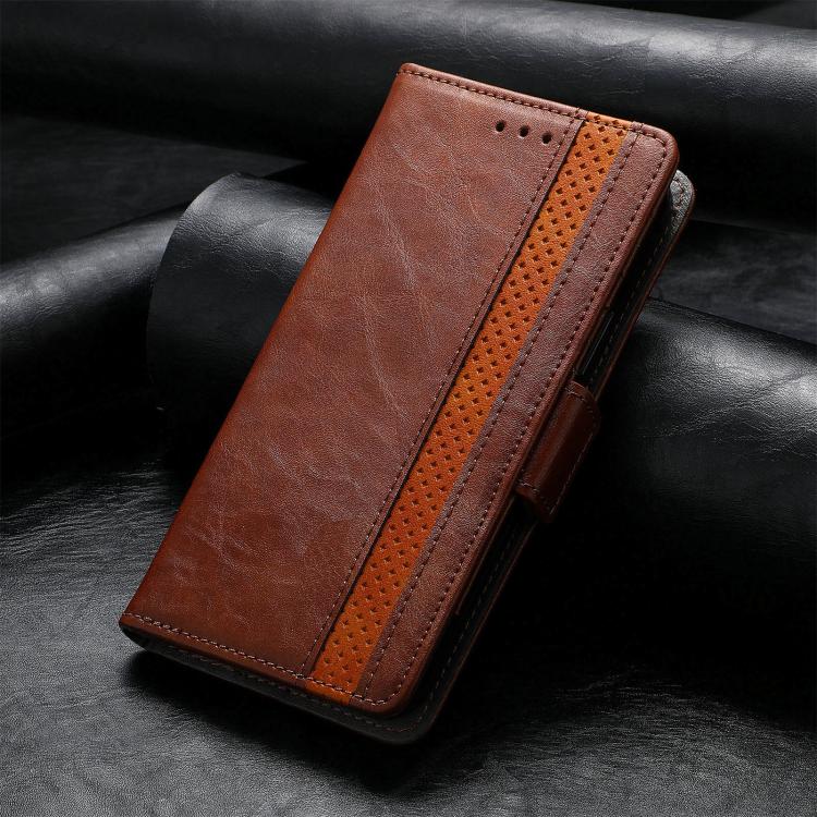 For iPhone 17 CaseNeo Splicing Dual Magnetic Buckle Leather Phone Case