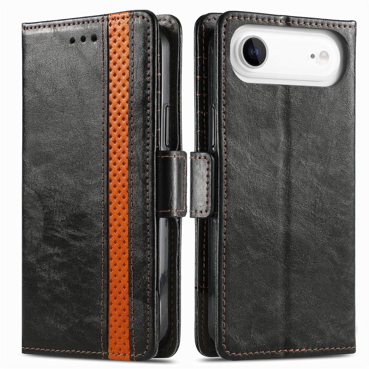 For iPhone Air CaseNeo Splicing Dual Magnetic Buckle Leather Phone Case