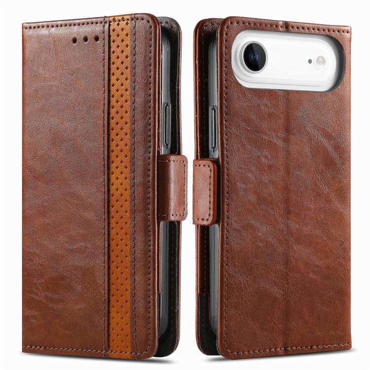 For iPhone Air CaseNeo Splicing Dual Magnetic Buckle Leather Phone Case