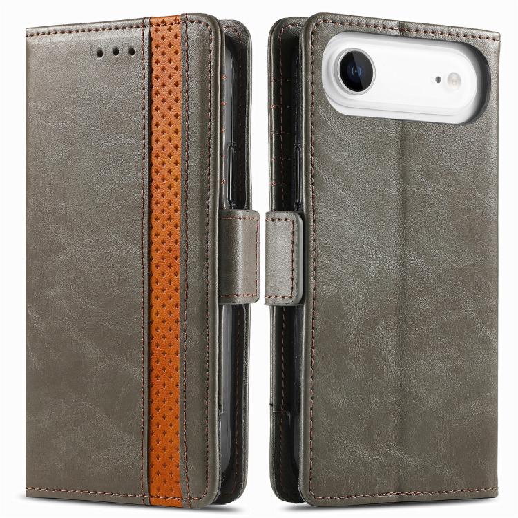 For iPhone Air CaseNeo Splicing Dual Magnetic Buckle Leather Phone Case