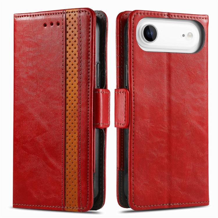 For iPhone Air CaseNeo Splicing Dual Magnetic Buckle Leather Phone Case