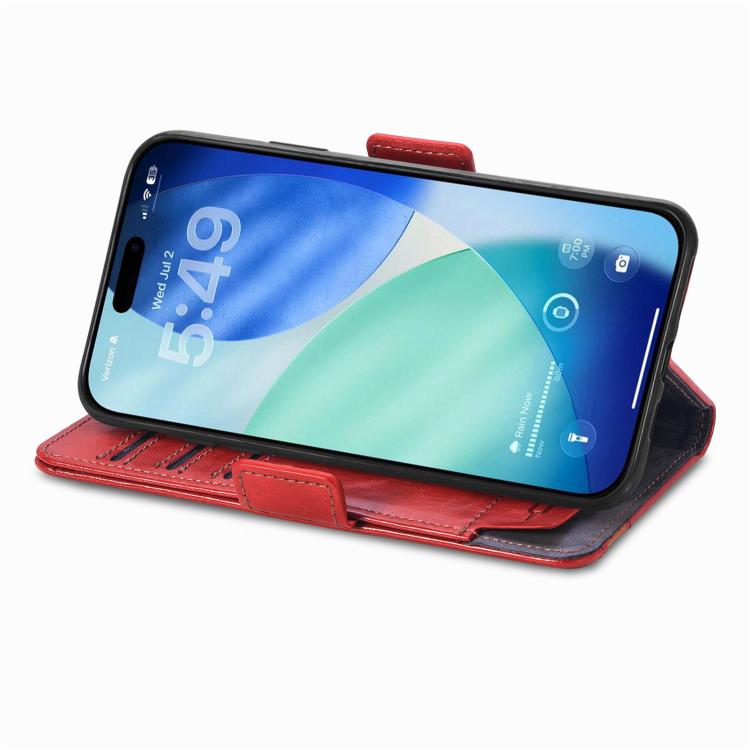For iPhone Air CaseNeo Splicing Dual Magnetic Buckle Leather Phone Case