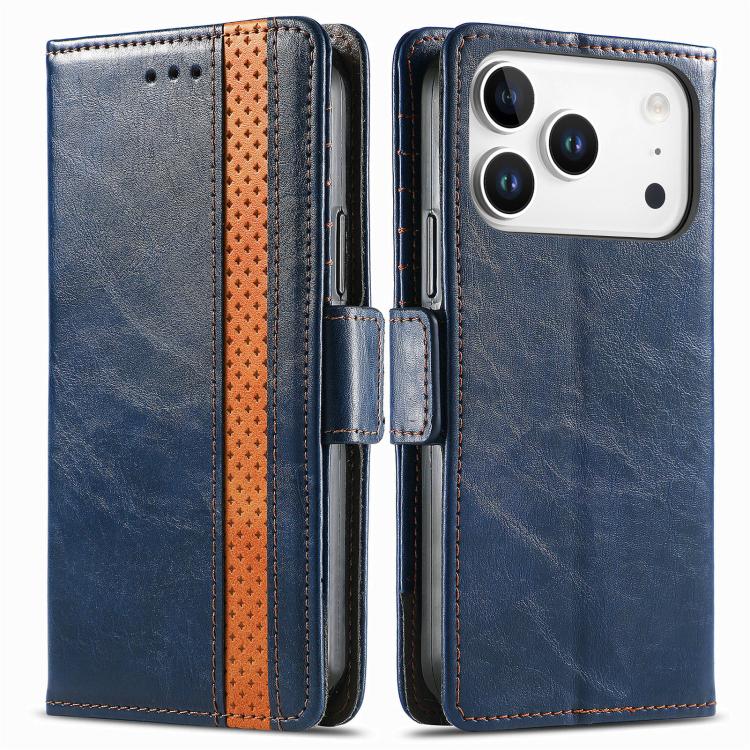 For iPhone 17 Pro CaseNeo Splicing Dual Magnetic Buckle Leather Phone Case