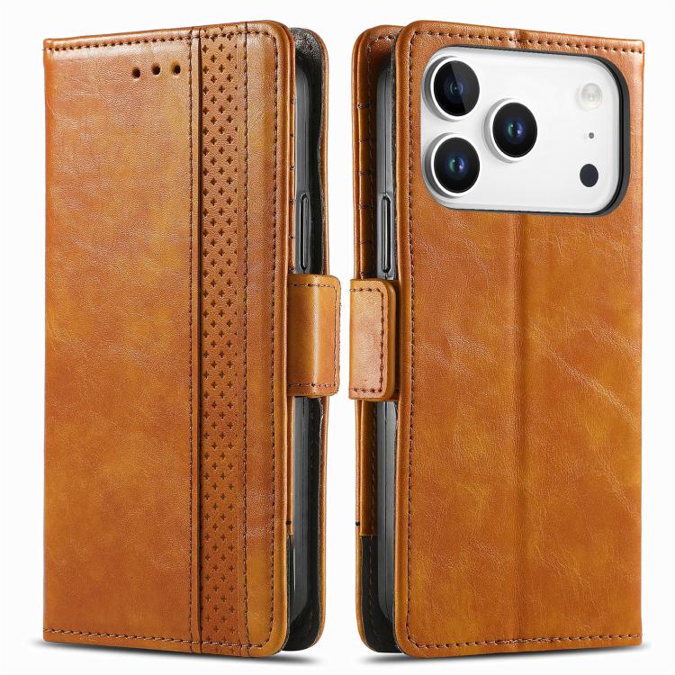 For iPhone 17 Pro CaseNeo Splicing Dual Magnetic Buckle Leather Phone Case