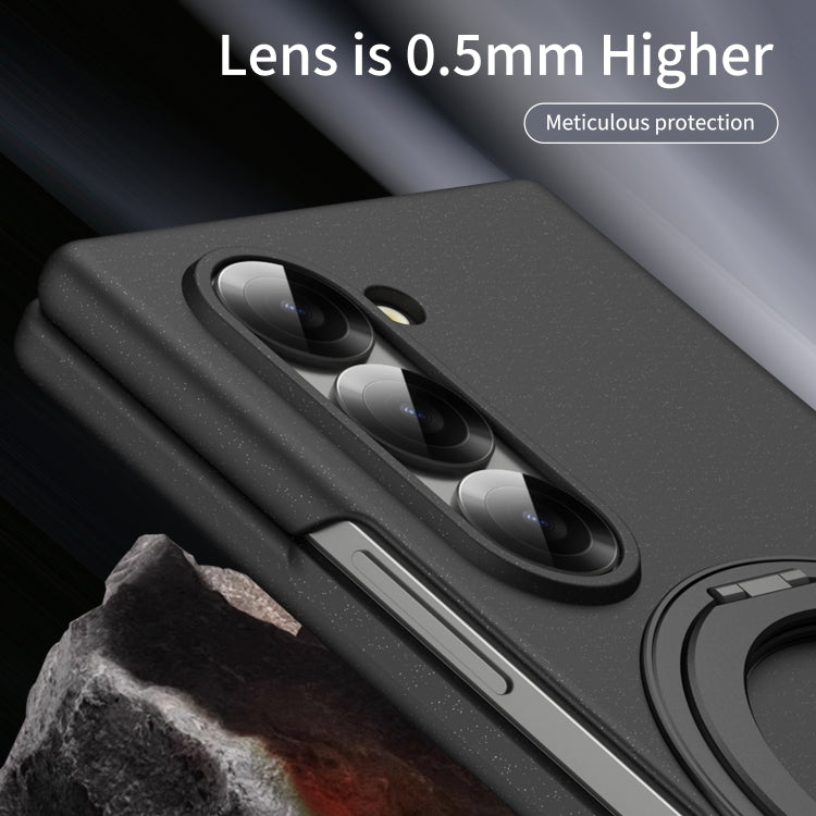 For Galaxy Z Fold5 5G Thunderbolt 360 Rotating Holder Shockproof Phone Case