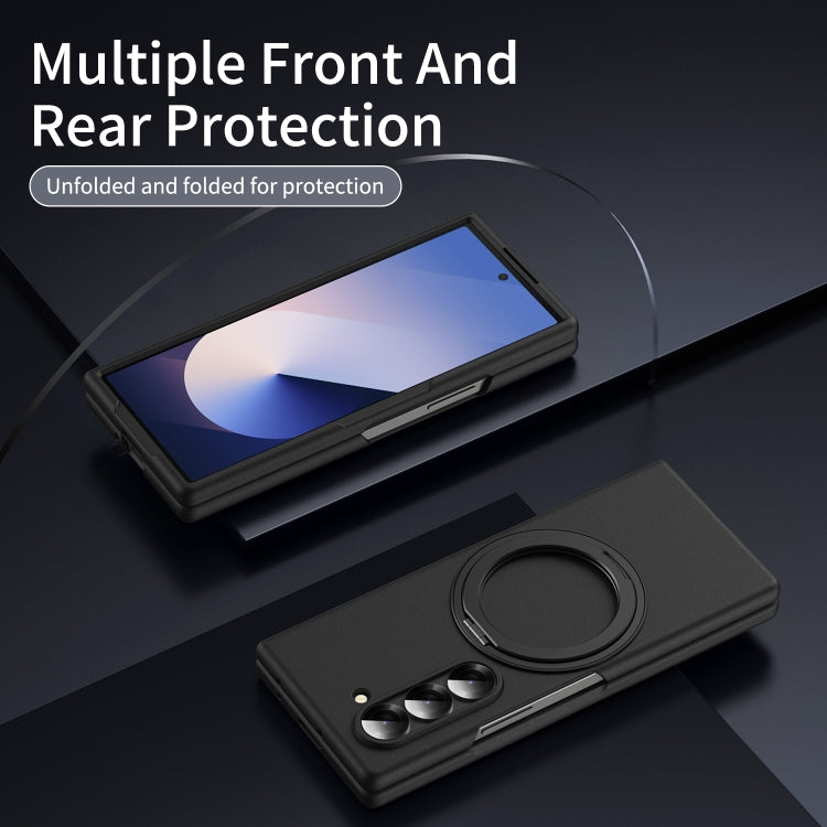 For Galaxy Z Fold5 5G Thunderbolt 360 Rotating Holder Shockproof Phone Case