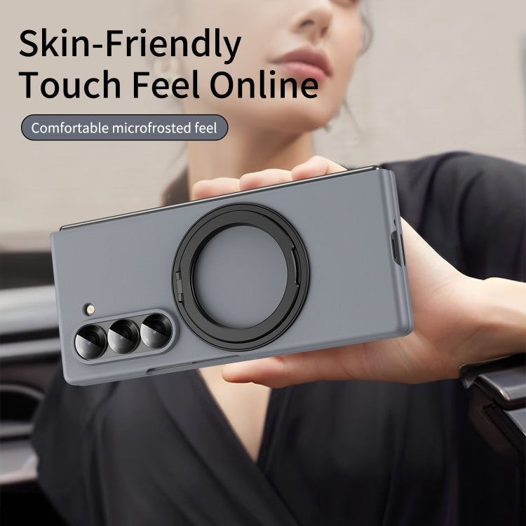 For Galaxy Z Fold5 5G Thunderbolt 360 Rotating Holder Shockproof Phone Case