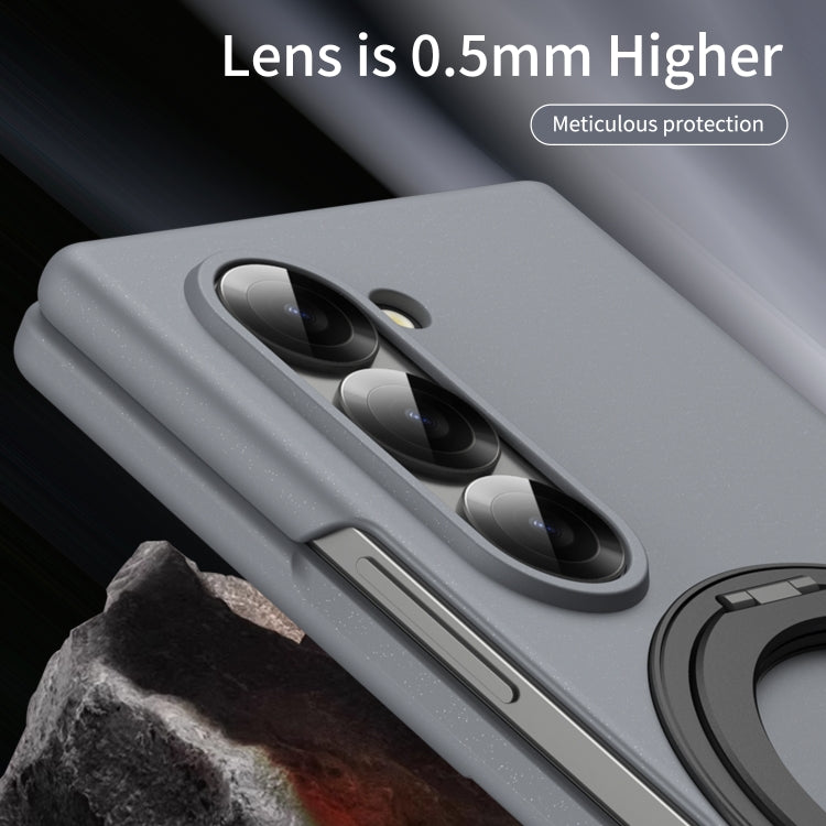 For Galaxy Z Fold5 5G Thunderbolt 360 Rotating Holder Shockproof Phone Case