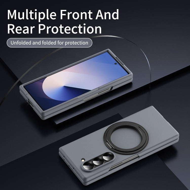For Galaxy Z Fold5 5G Thunderbolt 360 Rotating Holder Shockproof Phone Case