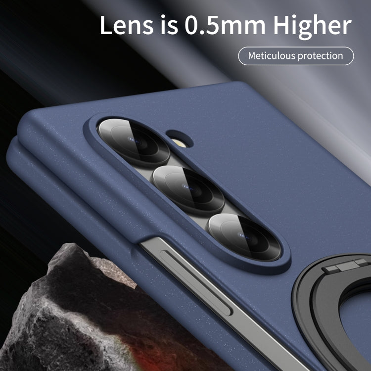 For Galaxy Z Fold5 5G Thunderbolt 360 Rotating Holder Shockproof Phone Case