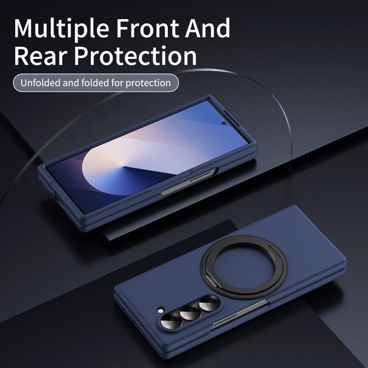 For Galaxy Z Fold5 5G Thunderbolt 360 Rotating Holder Shockproof Phone Case