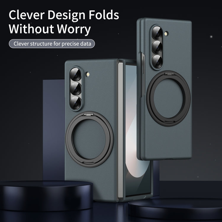 For Galaxy Z Fold5 5G Thunderbolt 360 Rotating Holder Shockproof Phone Case