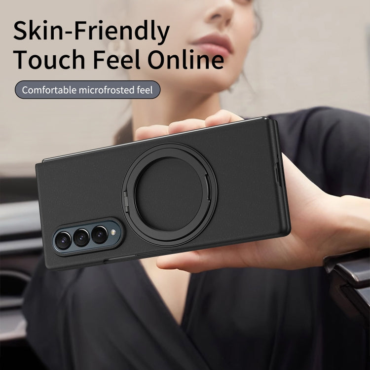 For Galaxy Z Fold4 Thunderbolt 360 Rotating Holder Shockproof Phone Case