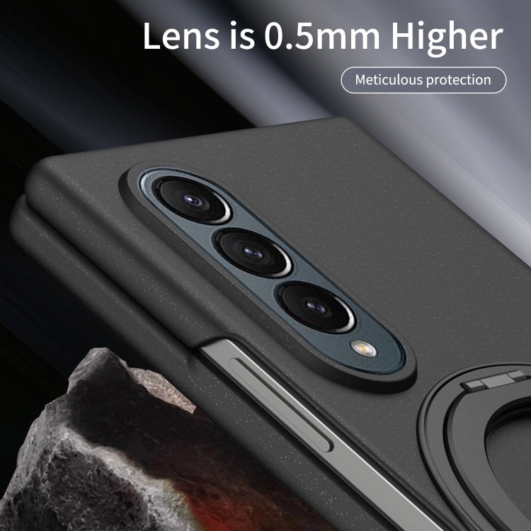 For Galaxy Z Fold4 Thunderbolt 360 Rotating Holder Shockproof Phone Case