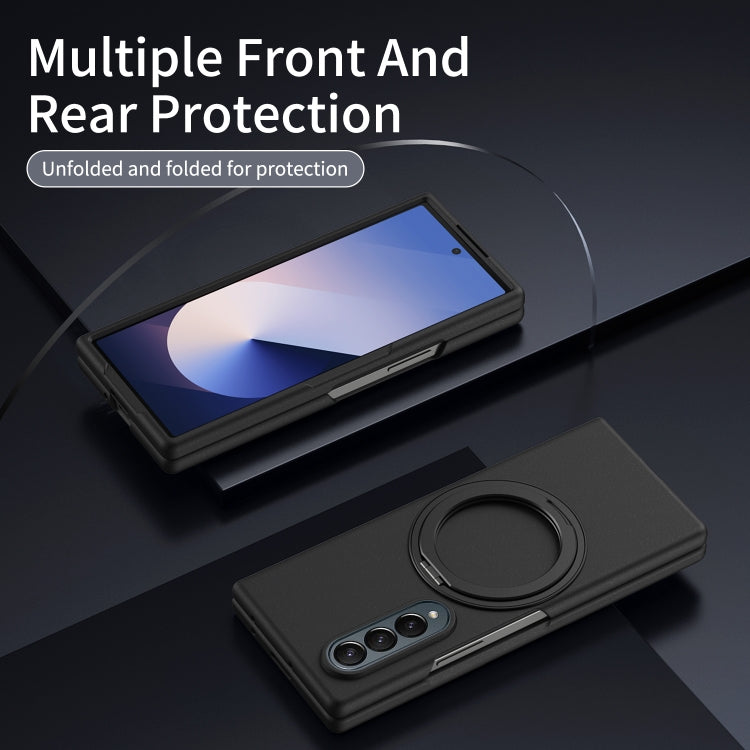For Galaxy Z Fold4 Thunderbolt 360 Rotating Holder Shockproof Phone Case