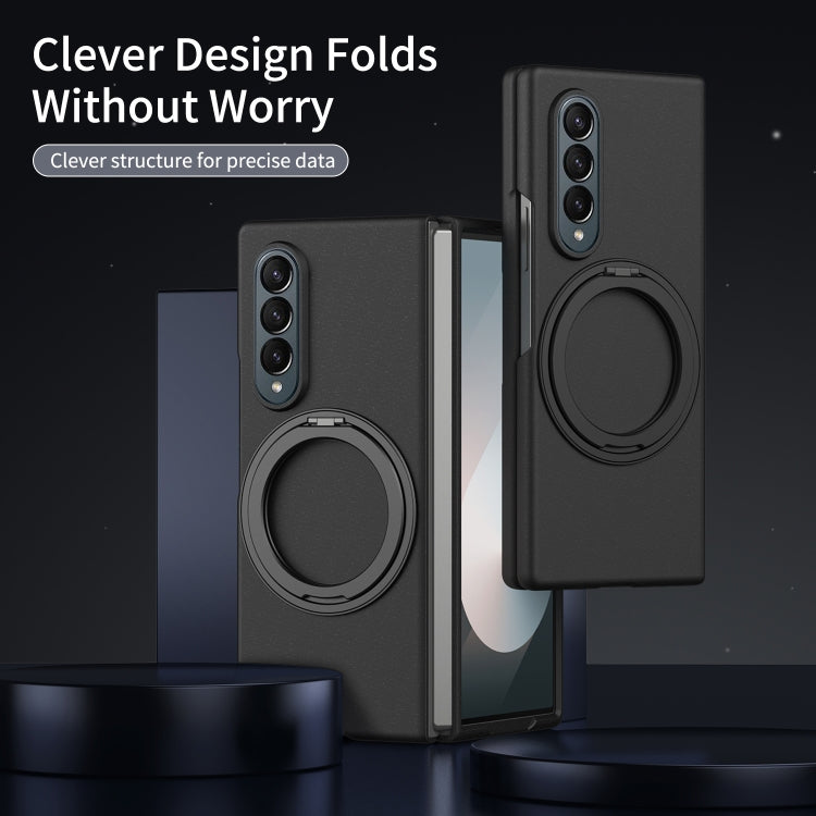 For Galaxy Z Fold4 Thunderbolt 360 Rotating Holder Shockproof Phone Case
