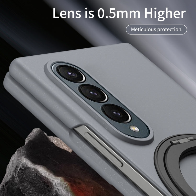 For Galaxy Z Fold4 Thunderbolt 360 Rotating Holder Shockproof Phone Case