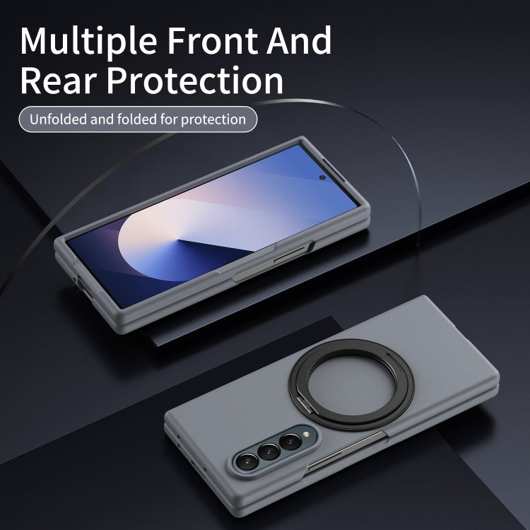 For Galaxy Z Fold4 Thunderbolt 360 Rotating Holder Shockproof Phone Case