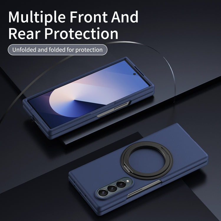 For Galaxy Z Fold4 Thunderbolt 360 Rotating Holder Shockproof Phone Case