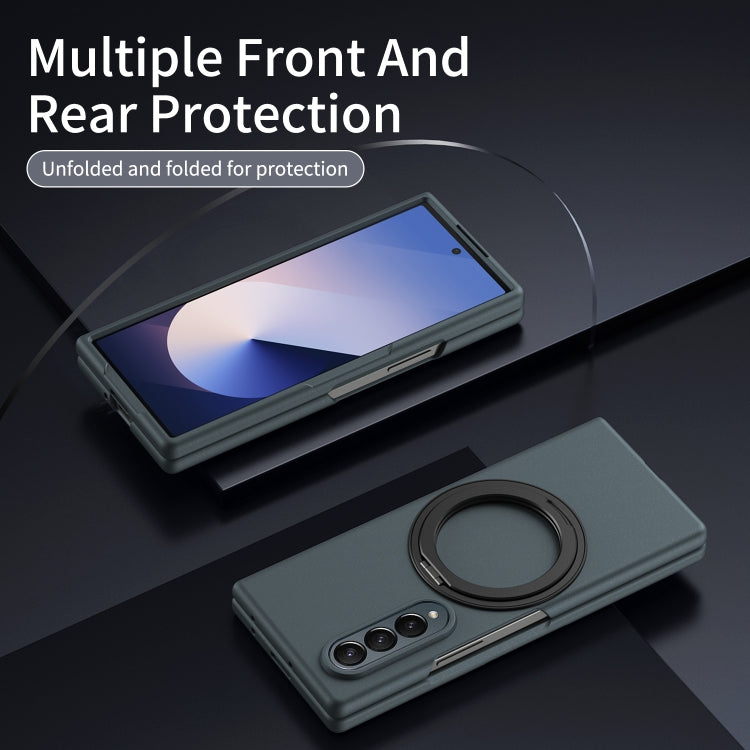 For Galaxy Z Fold4 Thunderbolt 360 Rotating Holder Shockproof Phone Case