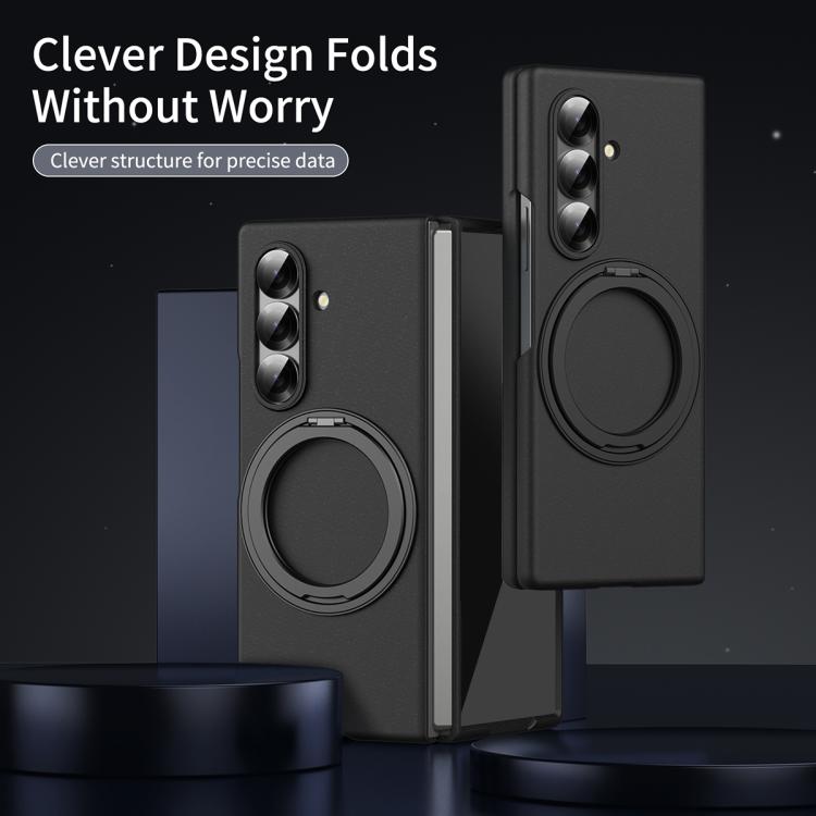 For Galaxy Z Fold7 Thunderbolt 360 Rotating Holder Shockproof Phone Case