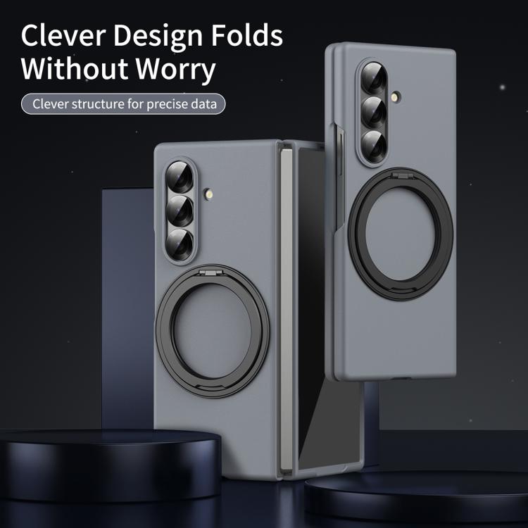 For Galaxy Z Fold7 Thunderbolt 360 Rotating Holder Shockproof Phone Case