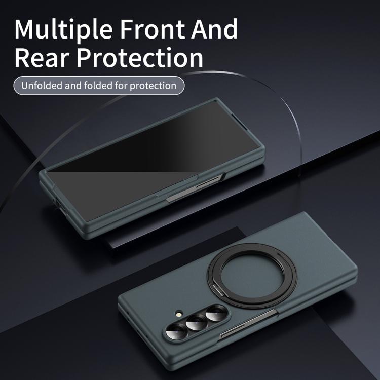For Galaxy Z Fold7 Thunderbolt 360 Rotating Holder Shockproof Phone Case