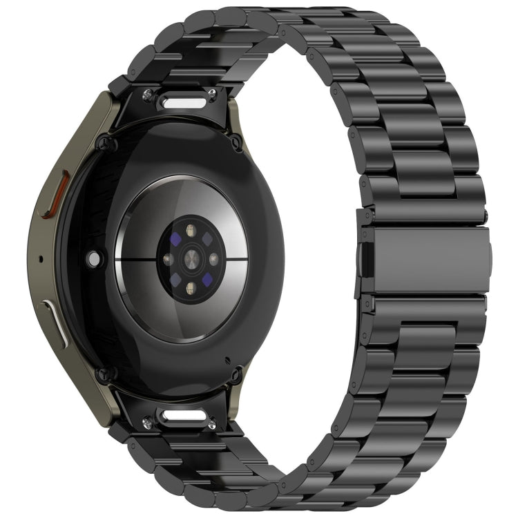 For Samsung Galaxy Watch FE 40mm Three Beads Button Quick Release Metal Watch Band