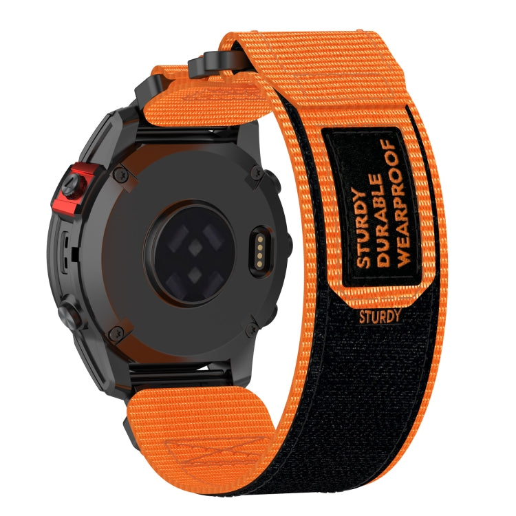 For Garmin Fenix 8 AMOLED 47mm Nylon Hook and Loop Fastener 22mm Quick Release Watch Band